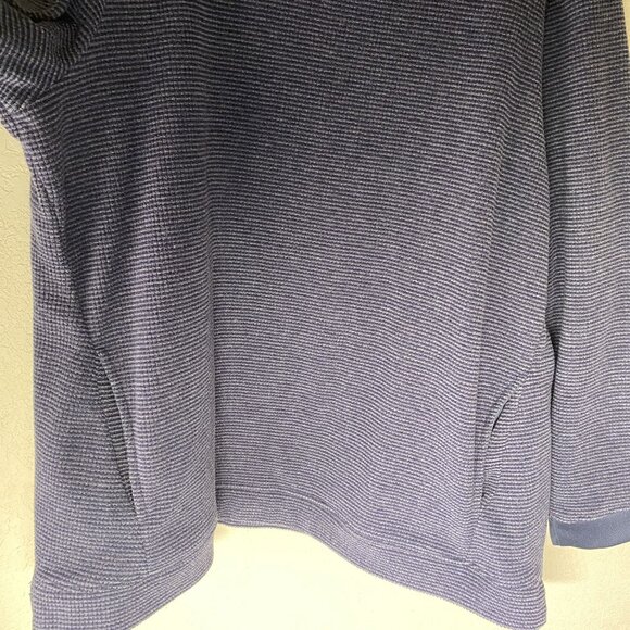 Denim & Co.  Waffle Knit Pullover Sweater Womens XL Blue Pockets Cozy Comfy Fall - Picture 6 of 16